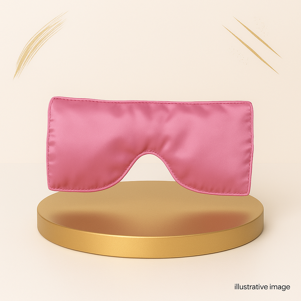 Eye pillow  crafted with satin fabric - Light Pink