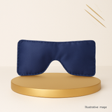 Eye pillow  crafted with satin fabric - Navy Blue