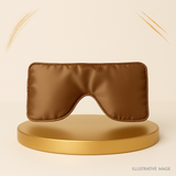 Eye pillow  crafted with satin fabric - Brown