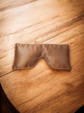 Eye pillow  crafted with satin fabric - Brown