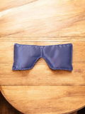 Eye pillow  crafted with satin fabric - Navy Blue