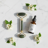 Jade Face Roller con textura + Botanical Radiance Elixir