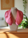 Neck Pillow in Satin Fabric - Soft Pink