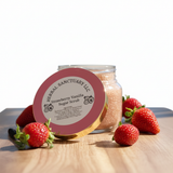 Strawberry Vanilla Sugar Scrub - Open Jar