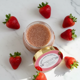Strawberry Vanilla Sugar Scrub - Top View